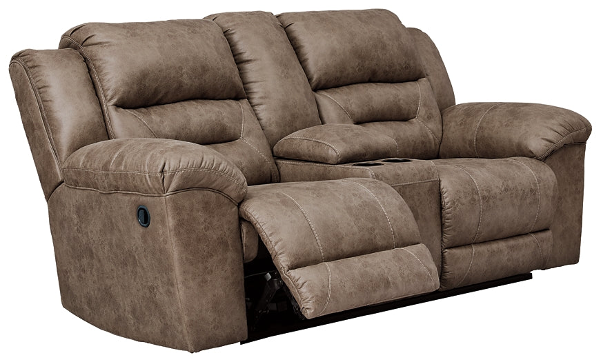 Stoneland DBL Rec Loveseat w/Console