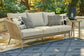 Swiss Valley Outdoor Sofa and  2 Lounge Chairs with Coffee Table and 2 End Tables