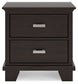 Covetown California King Panel Bed with Mirrored Dresser, Chest and 2 Nightstands