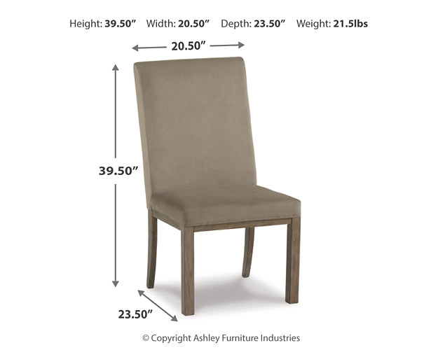 Chrestner Dining UPH Side Chair (2/CN)