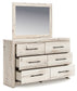 Lawroy Full Panel Storage Bed with Mirrored Dresser