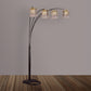 RAIN DROP ARC LAMP 84"H BLACK