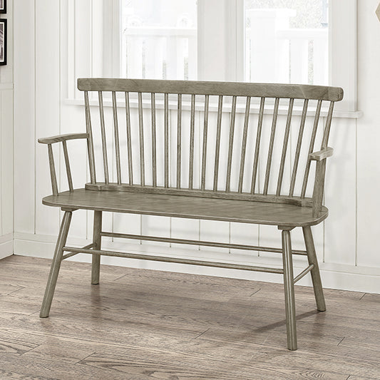 JERIMIAH SPINDLEBACK BENCH GREY