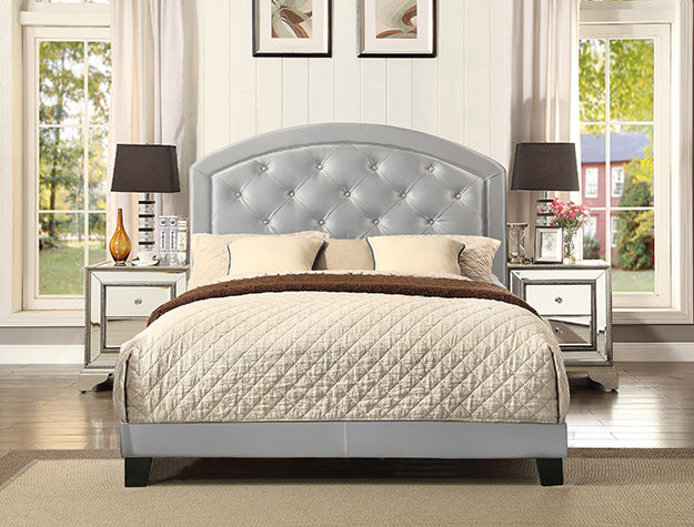 GABY FULL PLATFORM BED ADJHB SILVER