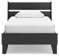 Socalle Twin Panel Platform Bed with Nightstand