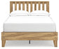 Bermacy Full Platform Panel Bed with Dresser and Nightstand