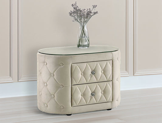 VOLTARE NIGHT STAND IVORY