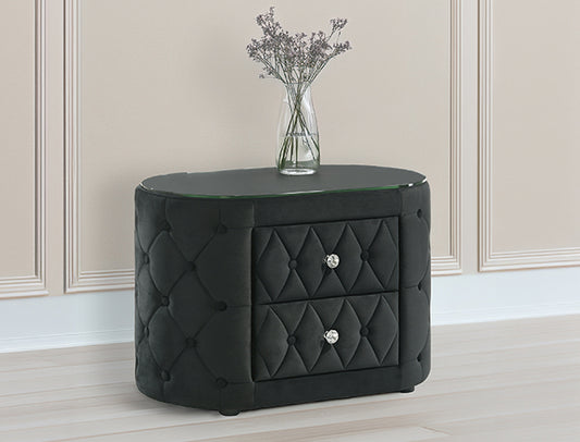 VOLTARE NIGHT STAND BLACK