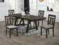 MARIBELLE 5P DINING GREY BROWN