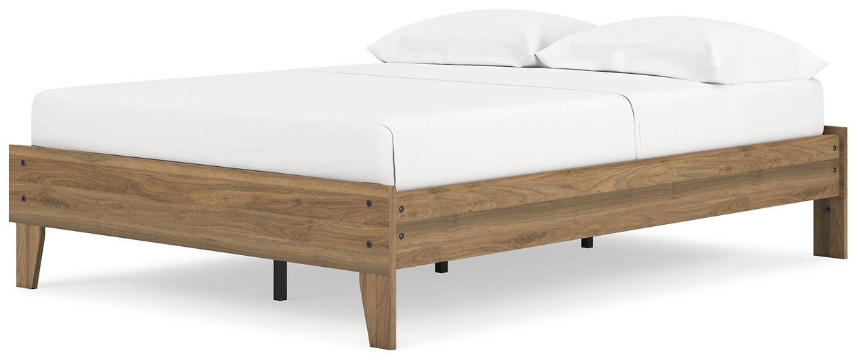 Deanlow Full Platform Bed with Dresser, Chest and Nightstand