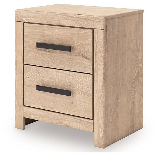 Sanginlane Two Drawer Night Stand