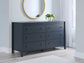 Simmenfort Full Panel Headboard with Dresser, Chest and 2 Nightstands