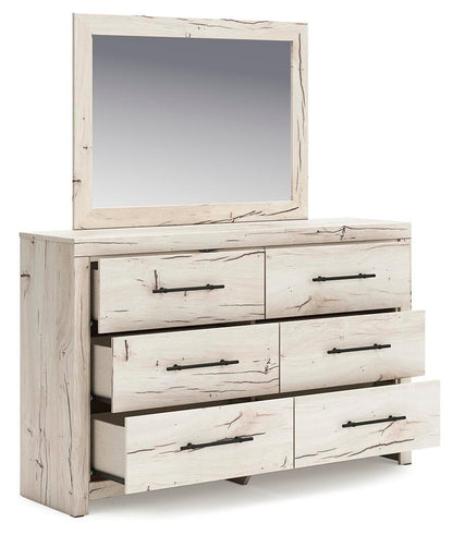 Lawroy Full Panel Bed, Dresser, Mirror and Nightstand