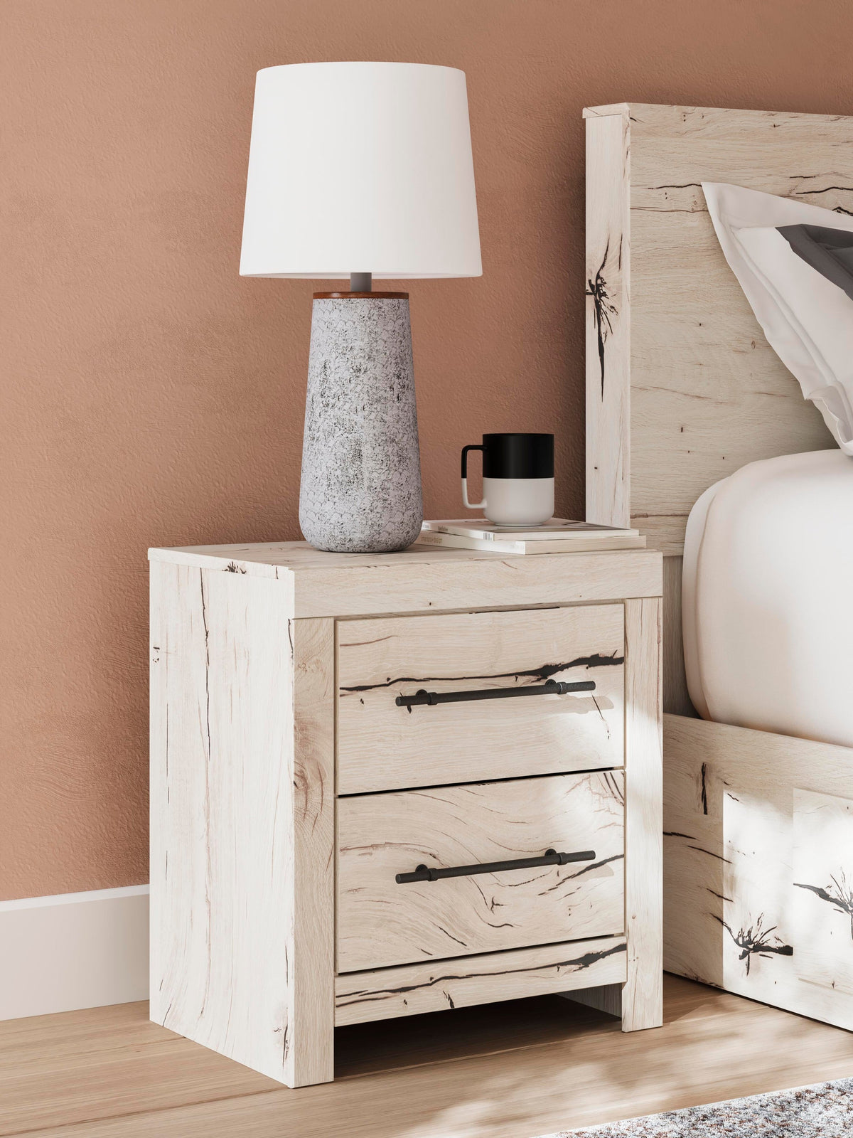 Lawroy Full Panel Bed, Dresser, Mirror and Nightstand