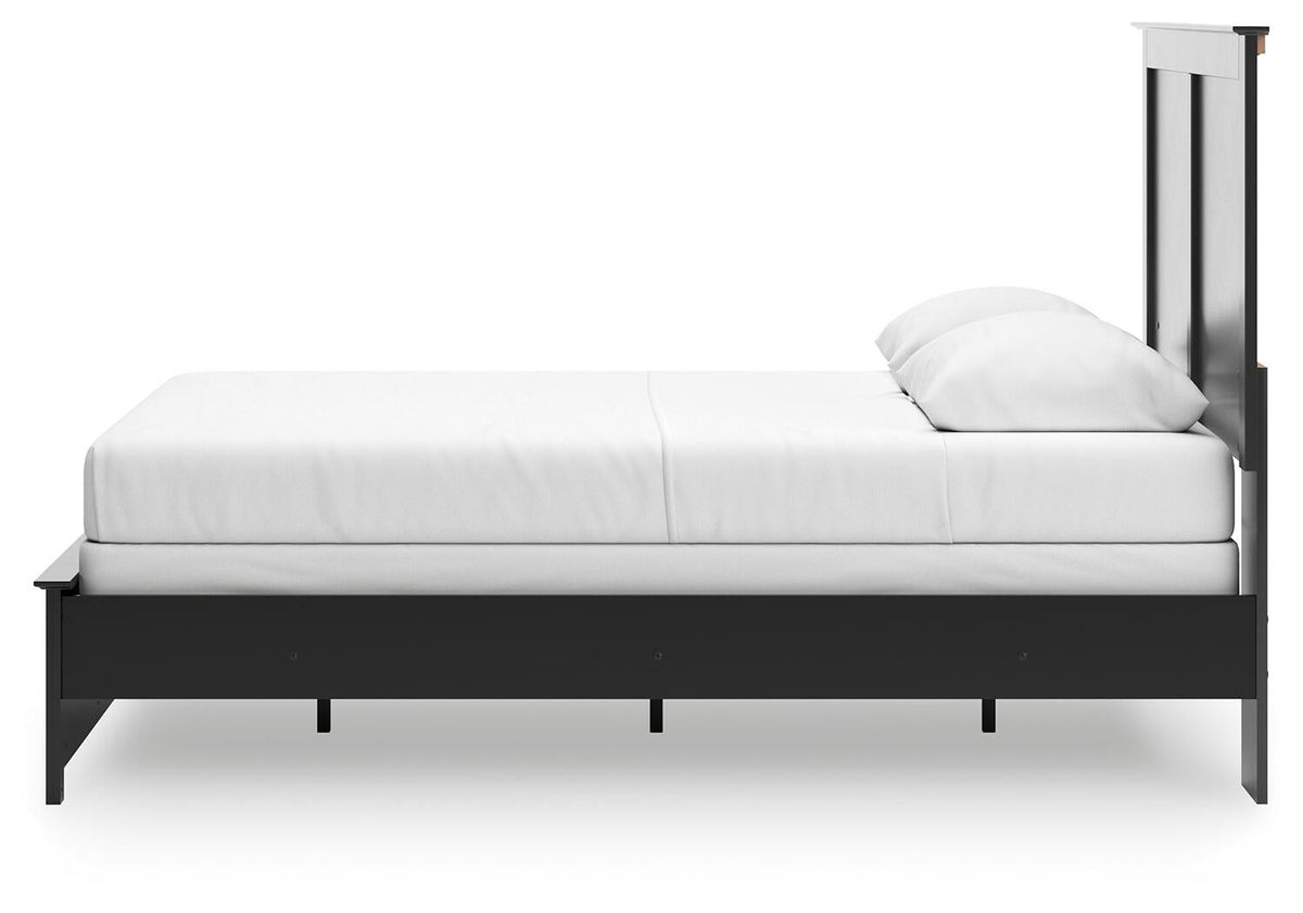 Maribel Queen Panel Bed, Dresser and Mirror