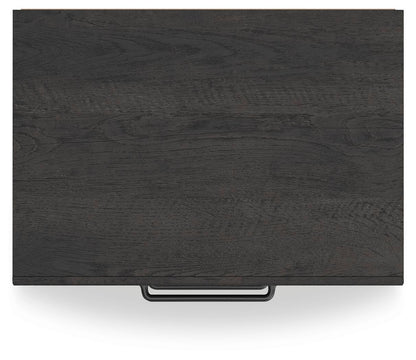 Delmorta Full Panel Bed with Storage, Dresser, Mirror and Nightstand