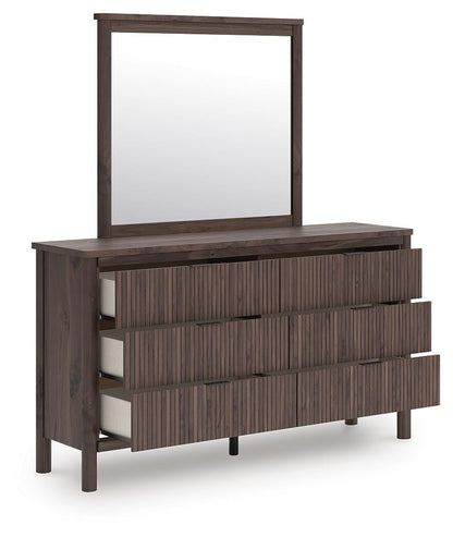 Cadmori Twin Panel Bed, Dresser, Mirror and Nightstand