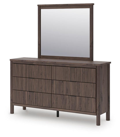 Cadmori Twin Panel Bed, Dresser, Mirror and Nightstand
