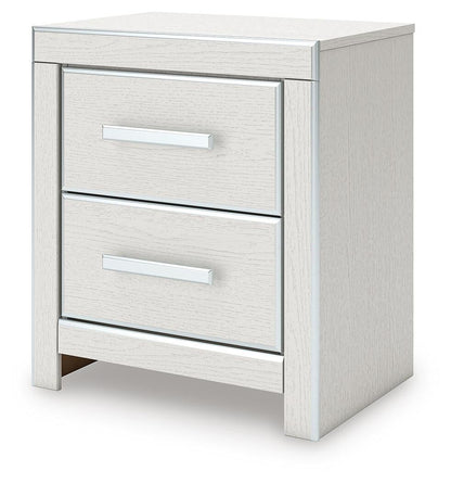 Birmonton Queen Upholstered Panel Platform Storage Bed, Dresser, Mirror and Nightstand
