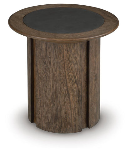 Dontayne Round End Table