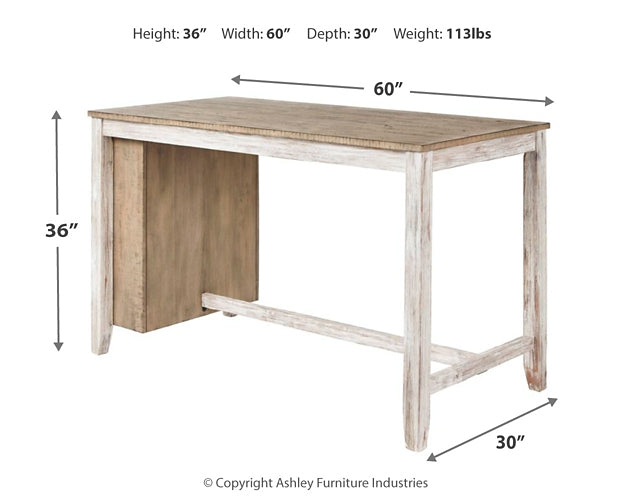 Skempton RECT Counter Table w/Storage