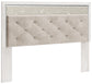 Altyra King Panel Headboard with Mirrored Dresser, Chest and 2 Nightstands