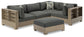 Citrine Park 4-Piece Outdoor Sectional with Ottoman