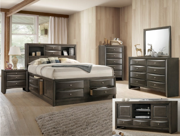 EMILY STORAGE BEDROOM GREY