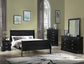 LOUIS PHILIP BLACK BEDROOM GROUP