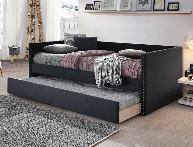 SADIE BLACK VELVET DAYBED