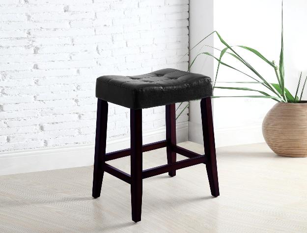 KENT SADDLE COUNTER STOOL BLACK