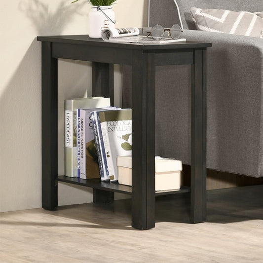 PIERCE CHAIRSIDE TABLE CHARCOAL