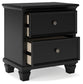 Lanolee Full Panel Bed with Mirrored Dresser and Nightstand