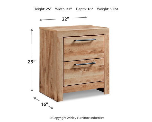 Hyanna Twin Panel Bed with Storage with Mirrored Dresser, Chest and Nightstand