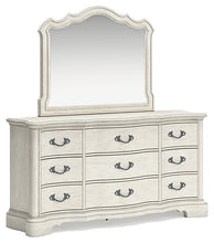 Load image into Gallery viewer, Arlendyne King Upholstered Bed with Mirrored Dresser, Chest and Nightstand
