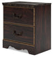 Glosmount Two Drawer Night Stand