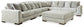 Regent Park 6-Piece Sectional with Ottoman