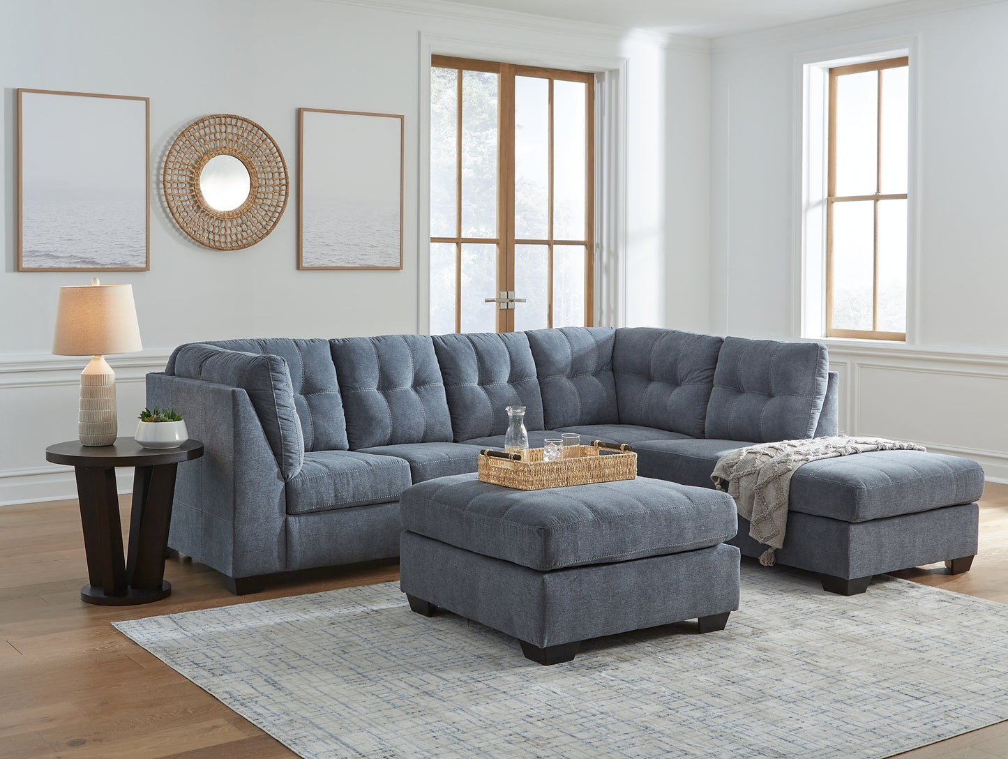 Marleton 2-Piece Sleeper Sectional with Ottoman