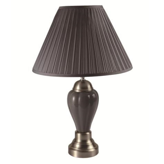 PORCELAIN LAMP GREY